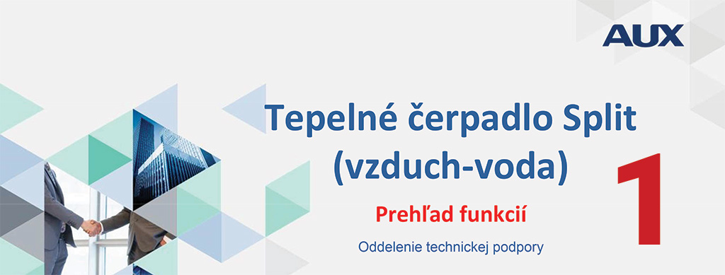 AUX Tepelné čerpadlo - prehľad funkcií-1